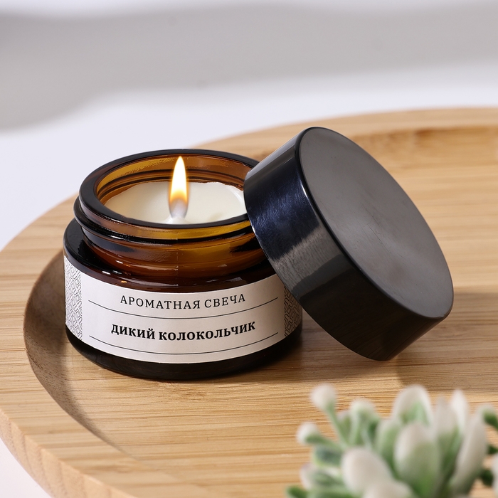 Свеча ароматическая в банке  Свеча ароматическая в банке "Дикий колокольчик", соевый воск, 12 г