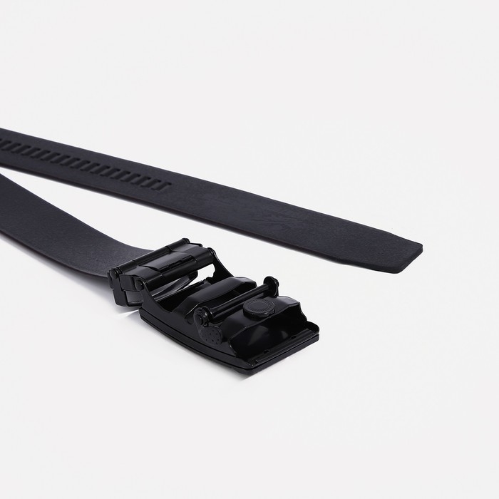 Ремень мужской, ширина 3,5 см, пряжка автомат, цвет чёрный Ремень мужской, ширина 3,5 см, пряжка автомат, цвет чёрный