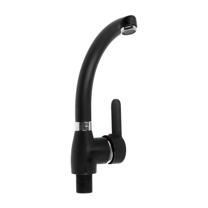 Смеситель для кухни ZEIN Z2231, излив Смеситель для кухни ZEIN Z2231, излив "утка", картридж керамика 40 мм, черный