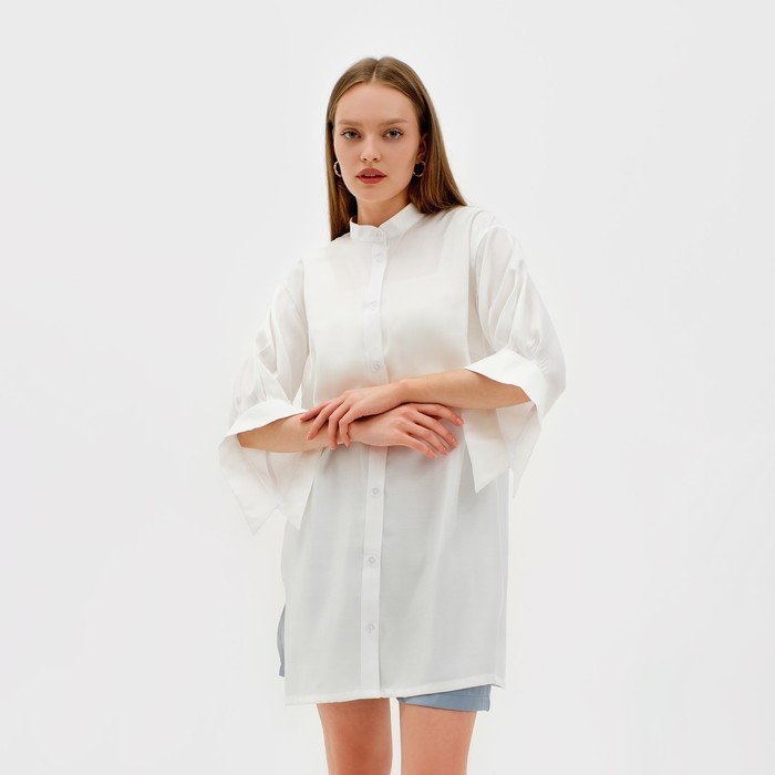 Рубашка женская MINAKU: Casual collection цвет молочный, р-р 44