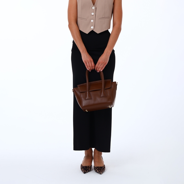 Сумка женская на молнии, цвет коричневый Сумка женская на молнии, цвет коричневый