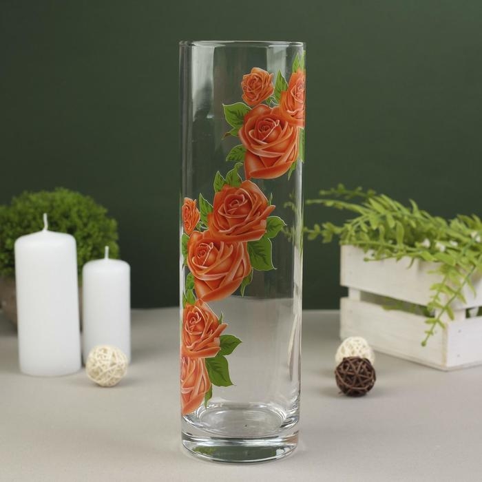 Ваза FLORA  Ваза FLORA "Цветочная поляна"  7,5х26,5см МИКС