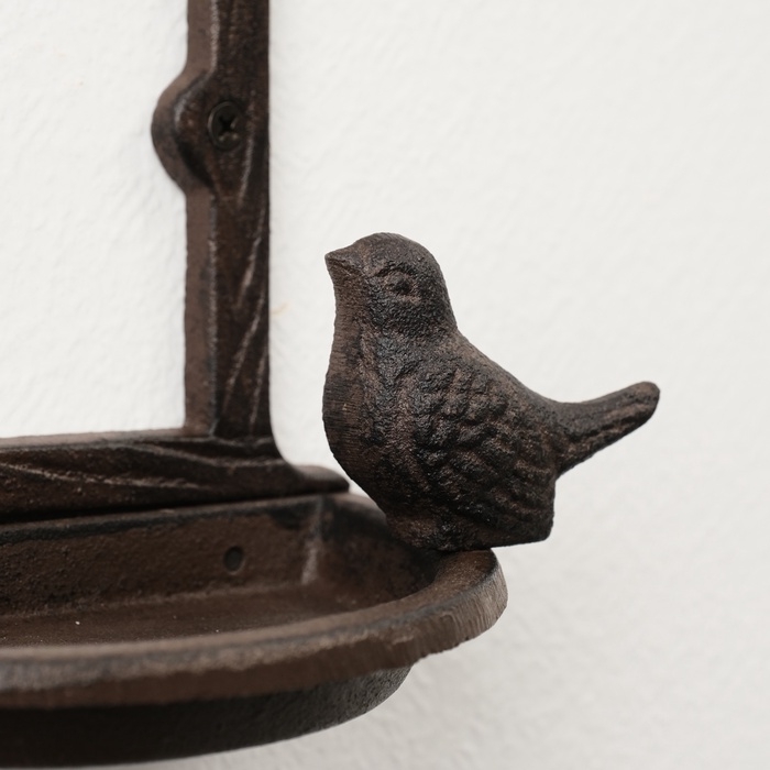 Сувенир чугун подставка "Птичка у домика" 19,5х10,5х20 см