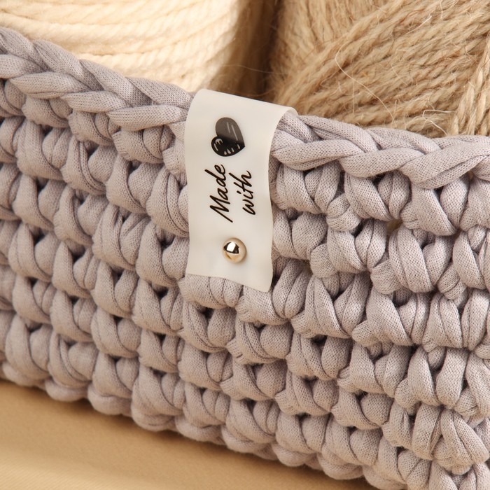 Бирка с кнопкой «Made with love», 8 × 1,8 см, 10 шт, цвет матовый/чёрный Бирка с кнопкой «Made with love», 8 × 1,8 см, 10 шт, цвет матовый/чёрный