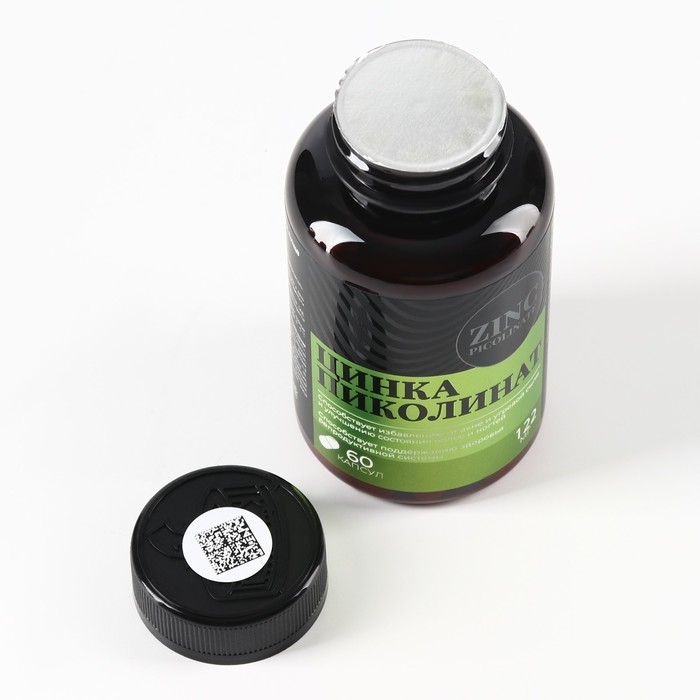 Цинк пиколинат витамины, чистая кожа, улучшение волос и ногтей, 60 капсул Цинк пиколинат витамины, чистая кожа, улучшение волос и ногтей, 60 капсул