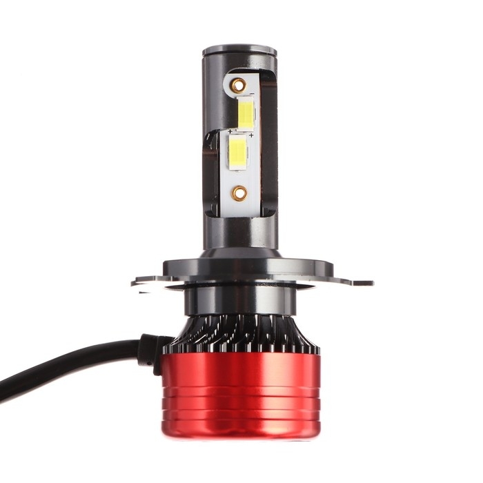 Автолампа светодиодная Н4,12 В, 30 Вт, 2160 Лм, провод 20 см, свет белый, 2 шт Автолампа светодиодная Н4,12 В, 30 Вт, 2160 Лм, провод 20 см, свет белый, 2 шт