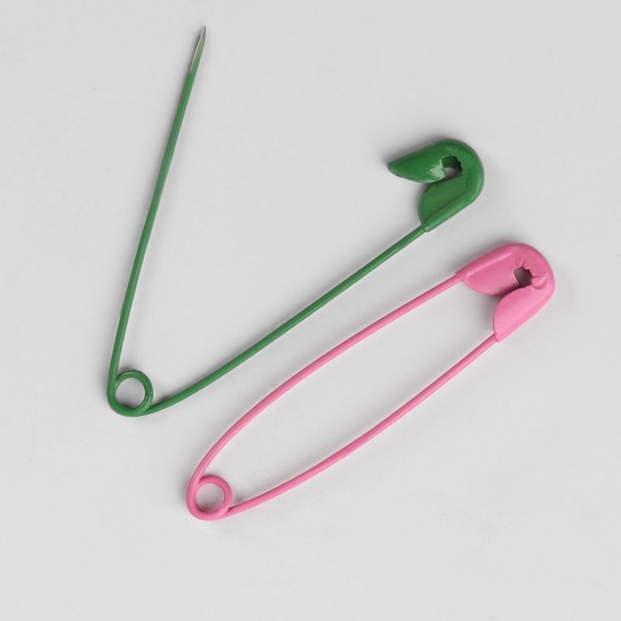 Булавки английские, 38 мм, 100 шт, цвет разноцветный