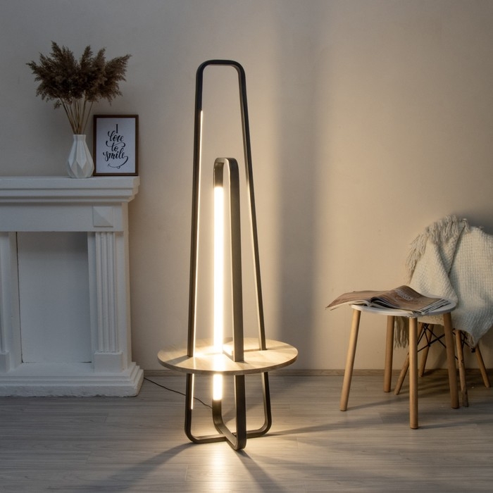 Торшер  Торшер "Лоути" LED 44Вт 4000К черный 60х60х160см