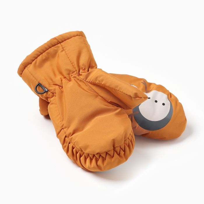 Варежки детские MINAKU, цвет кирпичный, 18 см