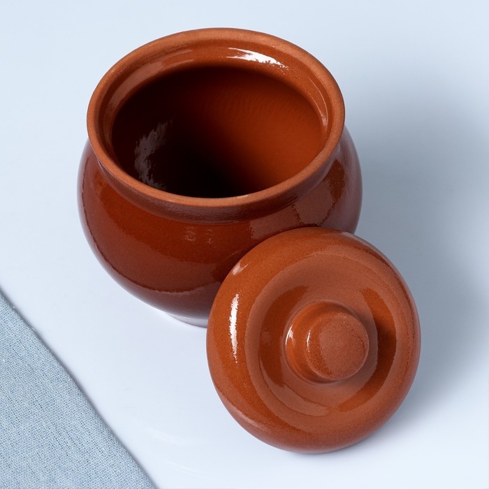 Горшок керамический для запекания  Горшок керамический для запекания "Кунгурский" стандартный 0,65 л