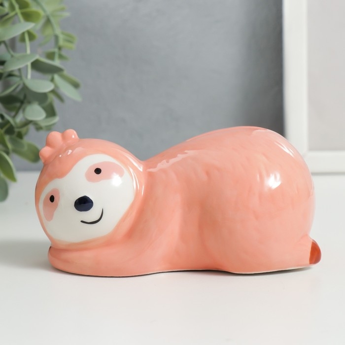 Копилка керамика Копилка керамика "Ленивец" 9,5х8,5х8,5 см