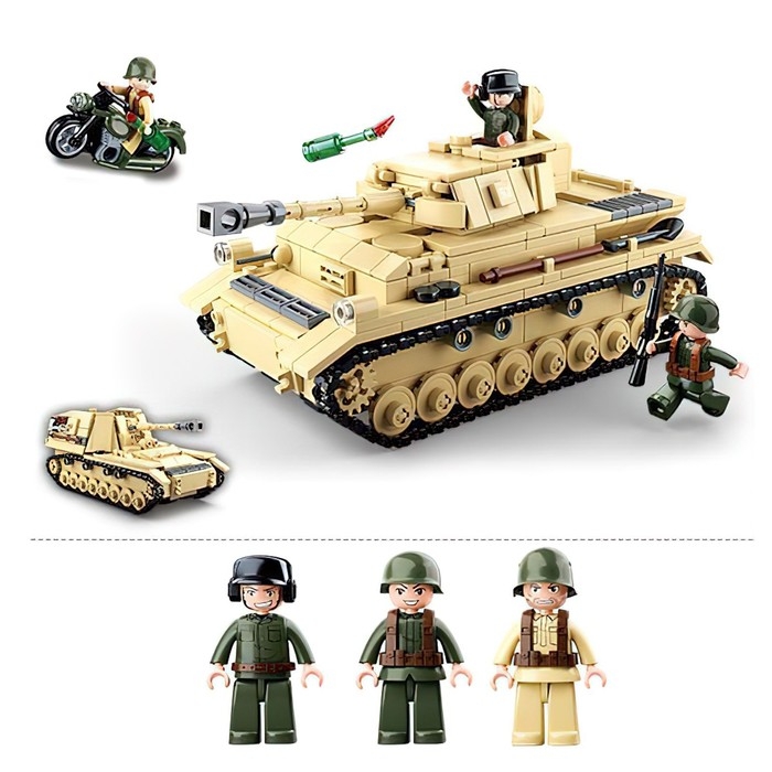 Конструктор Армия ВОВ «Немецкий танк PanzerIV», 543 детали Конструктор Армия ВОВ «Немецкий танк PanzerIV», 543 детали