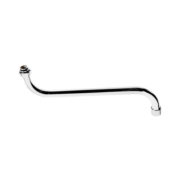 Излив для смесителя ZEIN, S-образный, по оси 30 см, аэратор пластик, сетка металл Излив для смесителя ZEIN, S-образный, по оси 30 см, аэратор пластик, сетка металл