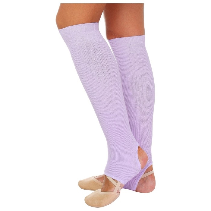 Гетры для гимнастики и танцев Grace Dance №5, длина 40 см, цвет сиреневый Гетры для гимнастики и танцев Grace Dance №5, длина 40 см, цвет сиреневый