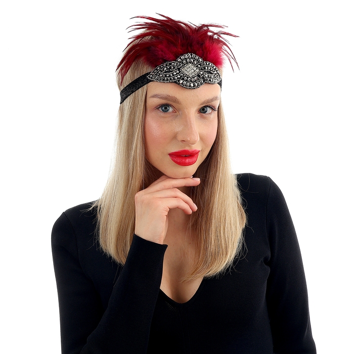 Повязка на голову карнавальная «Роскошная» Повязка на голову карнавальная «Роскошная»