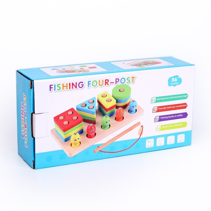 Деревянная пирамидка с рыбалкой «Логика» Деревянная пирамидка с рыбалкой «Логика»