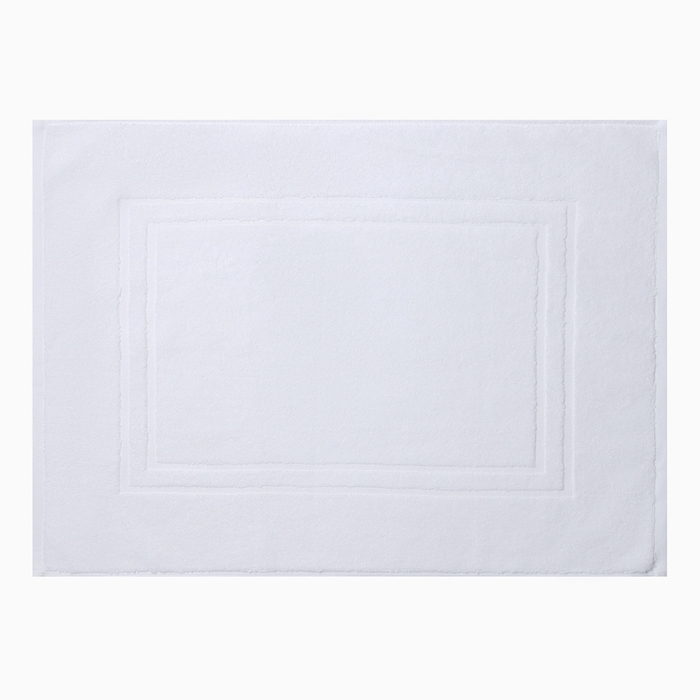 Коврик махровый Этель Classic, цв. белый, 50х70 см, 100% хлопок, 730 г/м2 Коврик махровый Этель Classic, цв. белый, 50х70 см, 100% хлопок, 730 г/м2