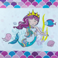 Постельное бельё «Этель» 1.5 сп Really mermaid 143*215 см, 150*214 см, 50*70 см -1 шт,100% хл, бязь