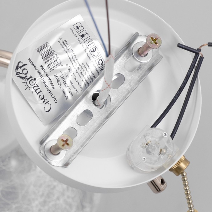 Бра "Фурия" 1х60Вт Е27 Золото, белый