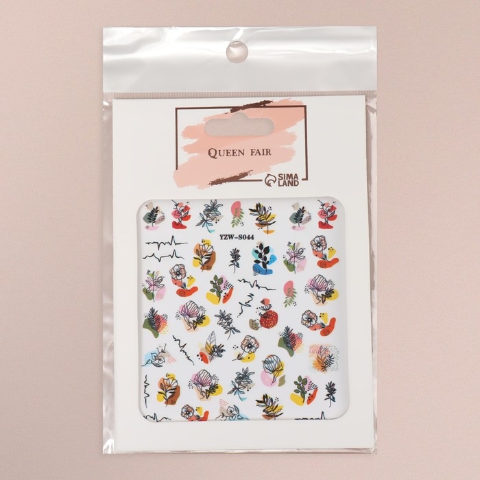 Наклейки для ногтей «Букет», разноцветные Наклейки для ногтей «Букет», разноцветные