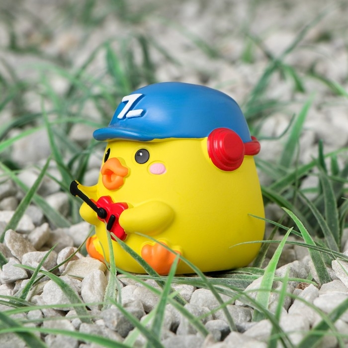 Утёнок на панель авто, гитарист, желтый Утёнок на панель авто, гитарист, желтый