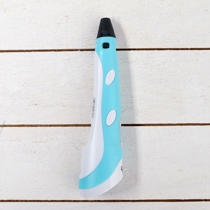 3D ручка Luazon, дисплей, работа с пластиком ABS и PLA, пластик в комплекте, голубая 3D ручка Luazon, дисплей, работа с пластиком ABS и PLA, пластик в комплекте, голубая