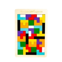 Головоломка «Тетрис», тонкая, 27×18×0,5 см, 40 деталей