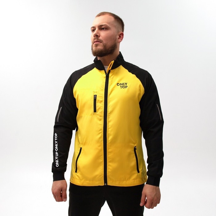Ветровка ONLYTOP унисекс black/yellow, р. 56
