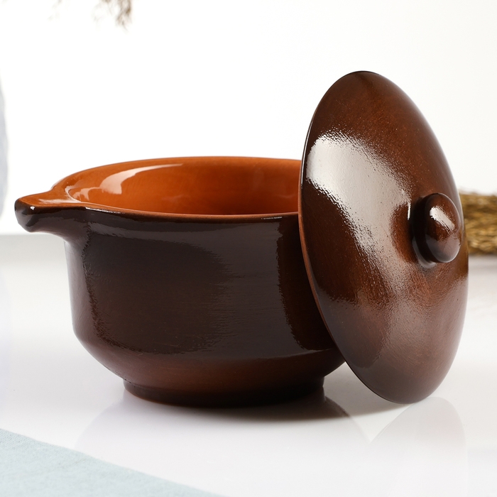 Бульонница с крышкой "Псковская" 0,5л / 11,5х13см, былина