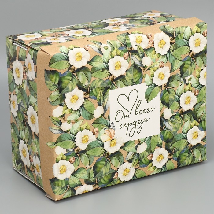 Коробка подарочная складная, упаковка, «От всего сердца», 31 х 25.5 х 16 см Коробка подарочная складная, упаковка, «От всего сердца», 31 х 25.5 х 16 см