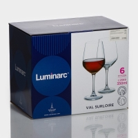 Набор стеклянных бокалов для вина Luminarc VAL SURLOIRE, 350 мл, 6 шт, цвет прозрачный