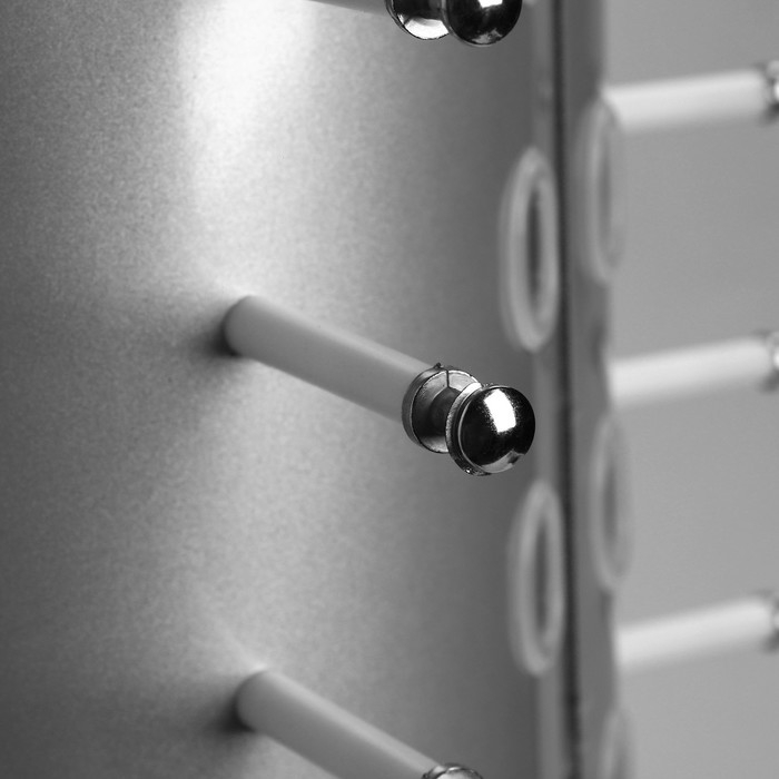 Стойка под очки настольная вращающаяся , 44 места, 38×38×68см, цвет серебряный