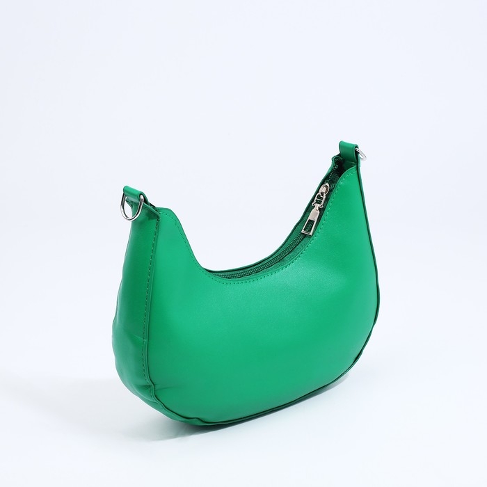 Сумка-багет на молнии, цвет зелёный Сумка-багет на молнии, цвет зелёный