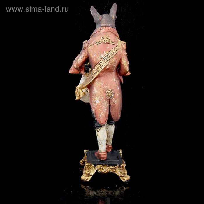 Сувенир полистоун Сувенир полистоун "Английский шарж-Бульдог барабанщик с часами" 39х12х14,5 см