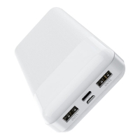 Внешний аккумулятор Hoco J72A, Li-Pol, 20000 мАч, microUSB/Type-C - 2 А, 2 USB - 2 А, белый