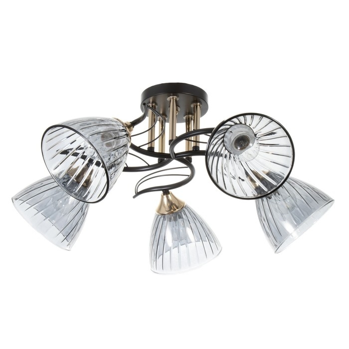 Люстра Люстра "Сальма" 5хЕ27 40Вт черный 58х58х24см BayerLux