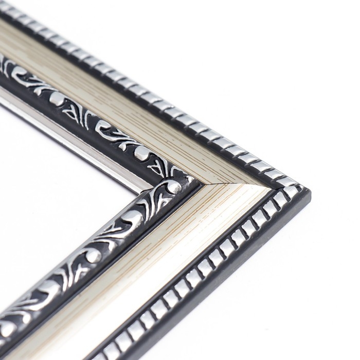 Фоторамка пластик Фоторамка пластик "МИРАМ" 20х30 см серебро (пластиковый экран)