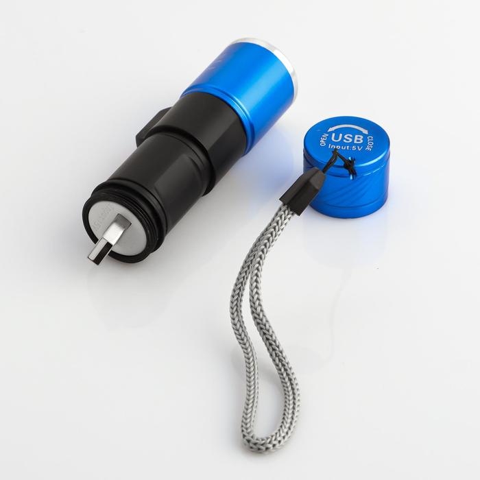 Фонарь ручной аккумуляторный 3 Вт, 800 мАч, XPE, zoom, 3 режима, 10.3 х 2.5 см Фонарь ручной аккумуляторный 3 Вт, 800 мАч, XPE, zoom, 3 режима, 10.3 х 2.5 см