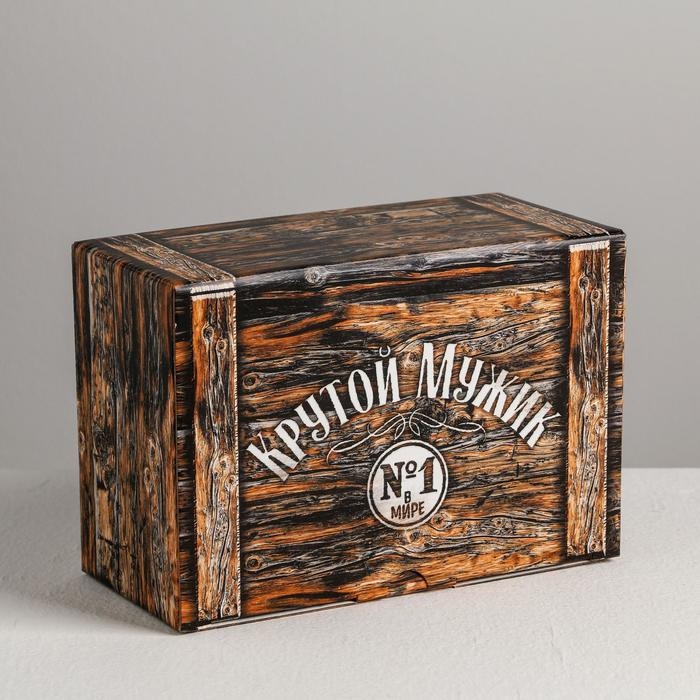 Коробка‒пенал, упаковка подарочная, «Крутой мужик», 22 х 15 х 10 см Коробка‒пенал, упаковка подарочная, «Крутой мужик», 22 х 15 х 10 см