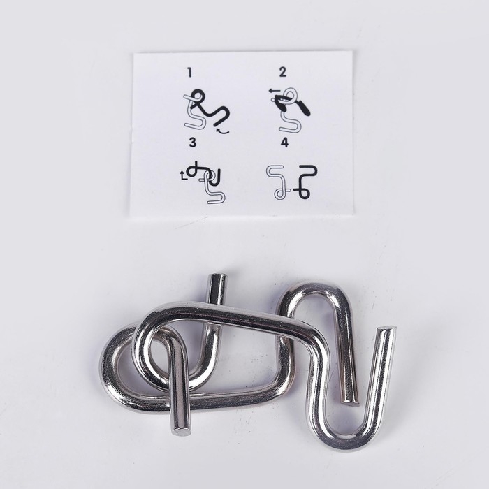 Головоломка «Для твоего IQ» металл, МИКС, в шоубоксе Головоломка «Для твоего IQ» металл, МИКС, в шоубоксе