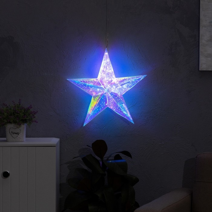 Светодиодная фигура «Звезда» 36 см, пластик, 220 В, свечение белое Светодиодная фигура «Звезда» 36 см, пластик, 220 В, свечение белое