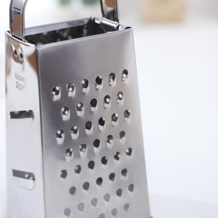 Тёрка «Сталь», 4 грани, из нержавеющей стали, 9×12×21 см Тёрка «Сталь», 4 грани, из нержавеющей стали, 9×12×21 см