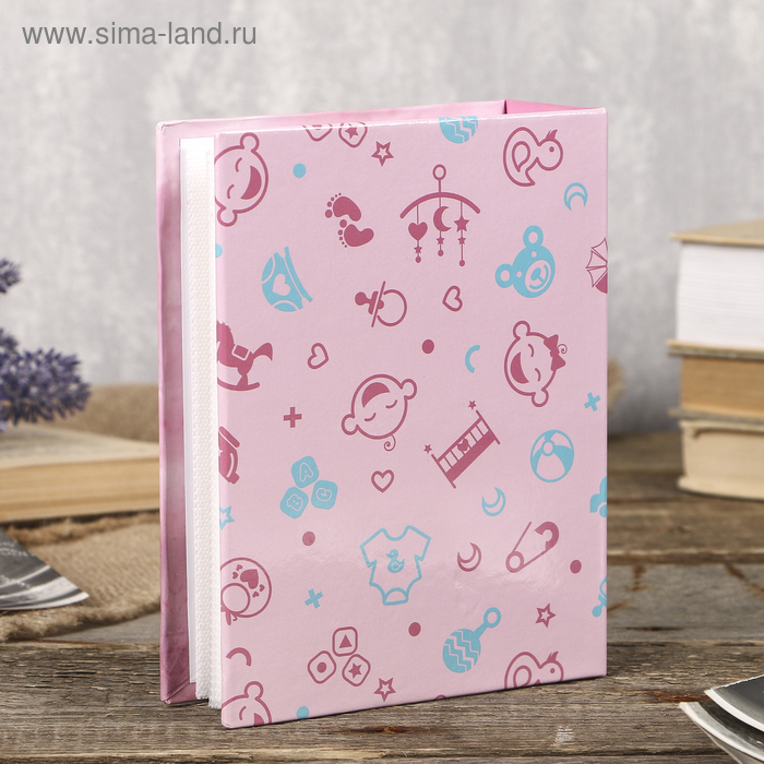 Фотоальбом на 100 фото 10X15см Фотоальбом на 100 фото 10X15см "baby shoes" для девочки