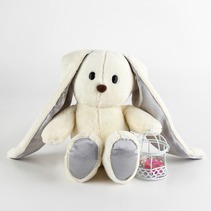 Новогодняя мягкая игрушка «Lu с гирляндой», заяц, 25 см, на новый год Новогодняя мягкая игрушка «Lu с гирляндой», заяц, 25 см, на новый год
