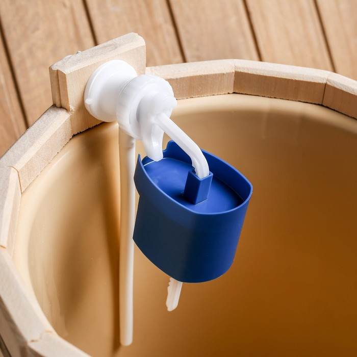 Обливное устройство из липы, 10л, пластиковая вставка Обливное устройство из липы, 10л, пластиковая вставка