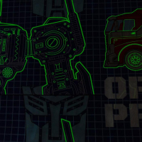 Постельное бельё 1,5 сп Neon Series "Optimus Prime" Transformers 143*215 см, 150*214 см, 50*70 см -1 шт, светится в темноте