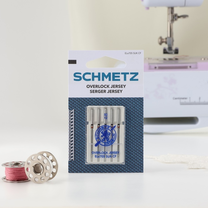 Иглы для плоскошовных машин, для джерси, №80, 5 шт Иглы для плоскошовных машин, для джерси, №80, 5 шт