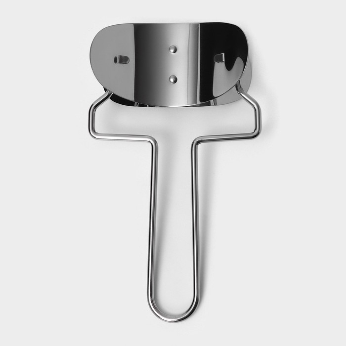 Ролик для вырезания кругов из теста Доляна, d=8 см, цвет серебристый Ролик для вырезания кругов из теста Доляна, d=8 см, цвет серебристый