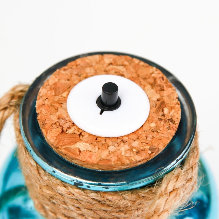 Ночник Ночник "Ласси" LED от батареек синий 8х8х17 см RISALUX