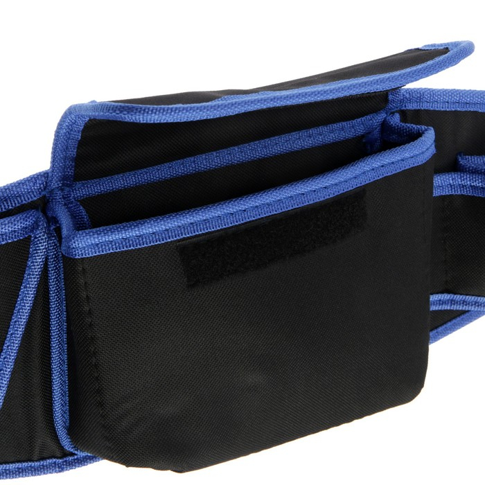 Сумка для инструментов ТУНДРА на пояс, 3 петли, карман для оснастки, держатель для дрели Сумка для инструментов ТУНДРА на пояс, 3 петли, карман для оснастки, держатель для дрели